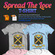 spread love t shirt